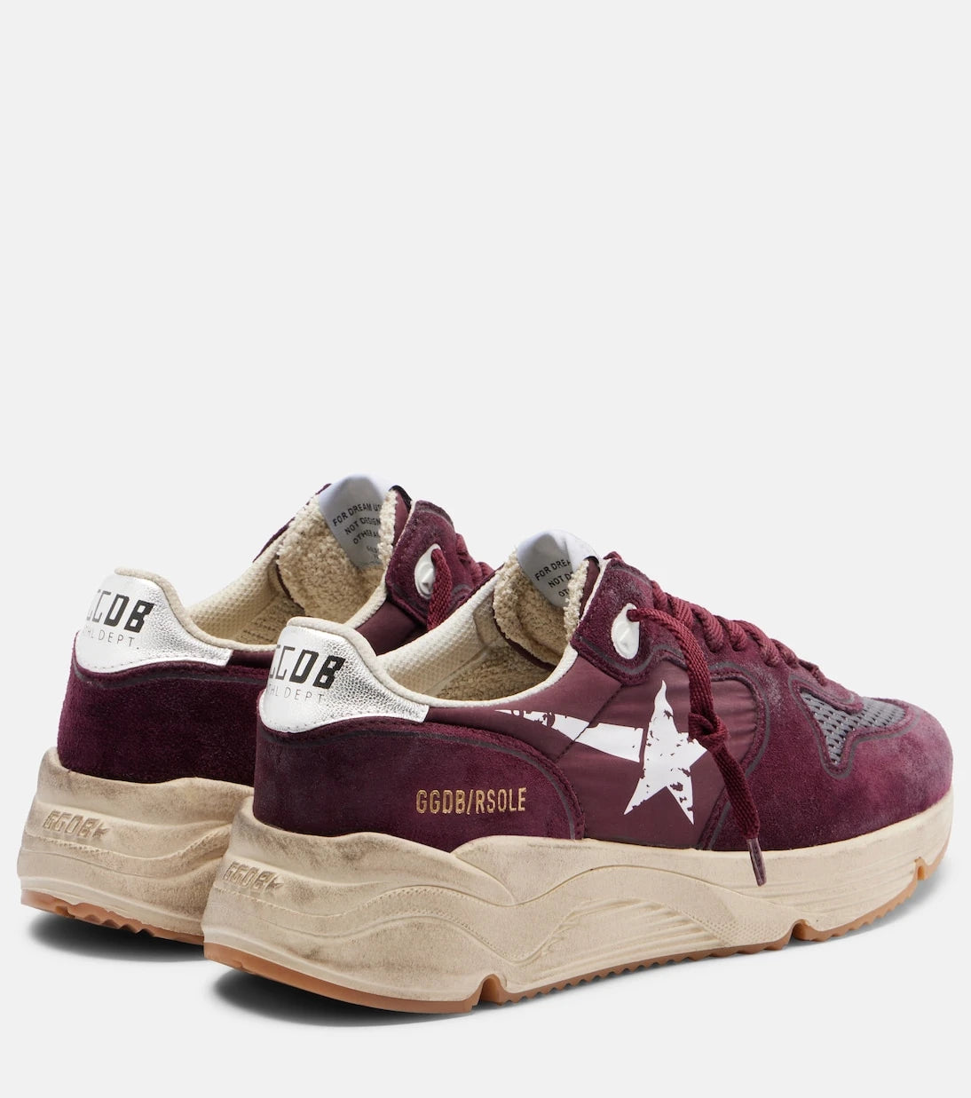 Golden Goose - حذاء سنيكرز Running Nylon بحواف من الشامواه