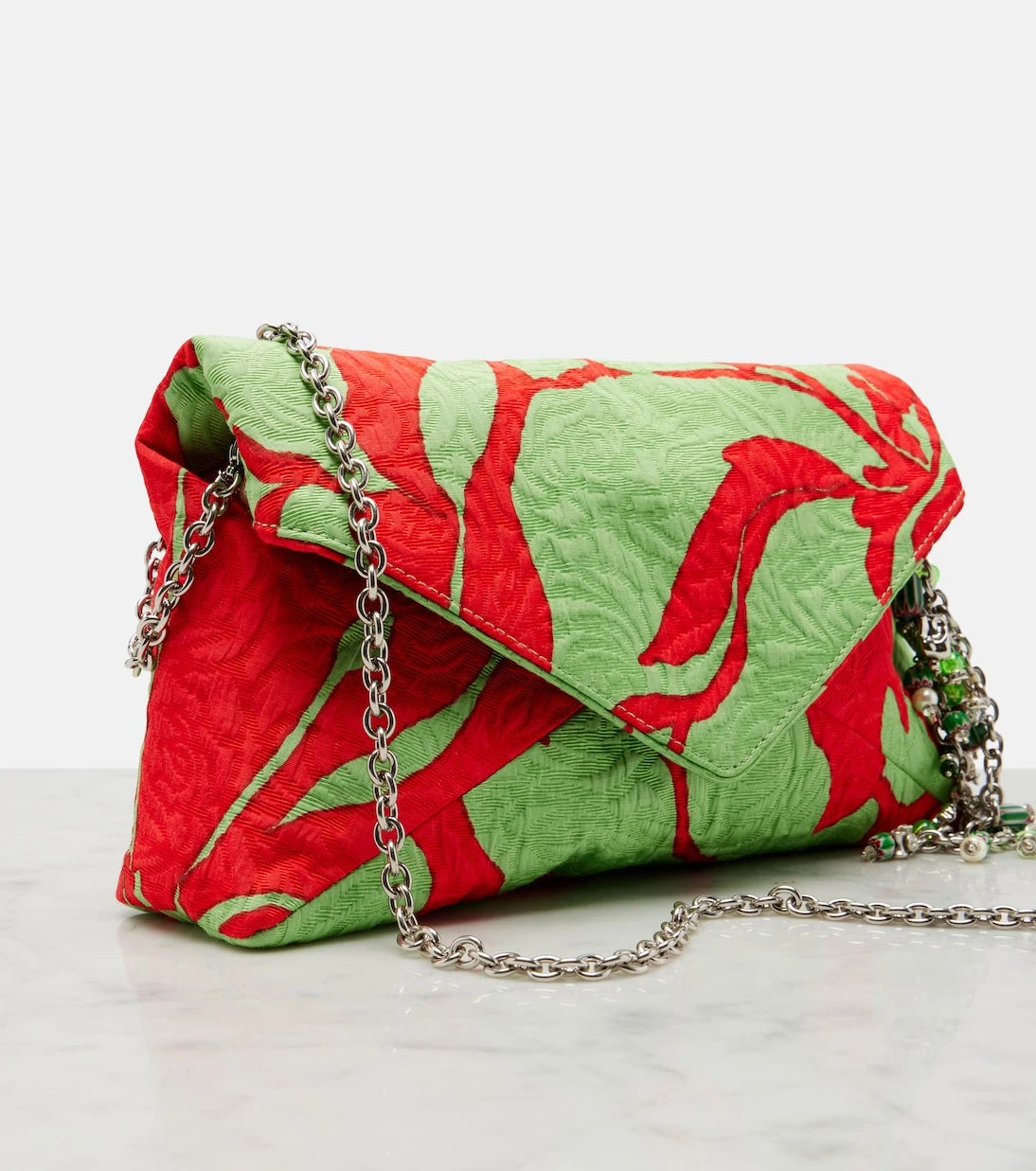 Dries Van Noten - Envelope Small jacquard clutch