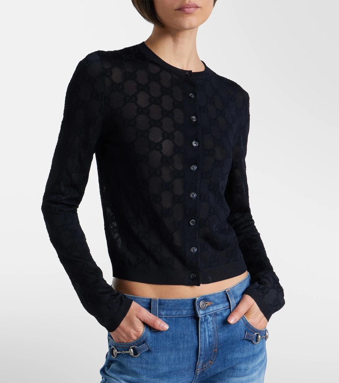 Gucci - GG crêpe cardigan