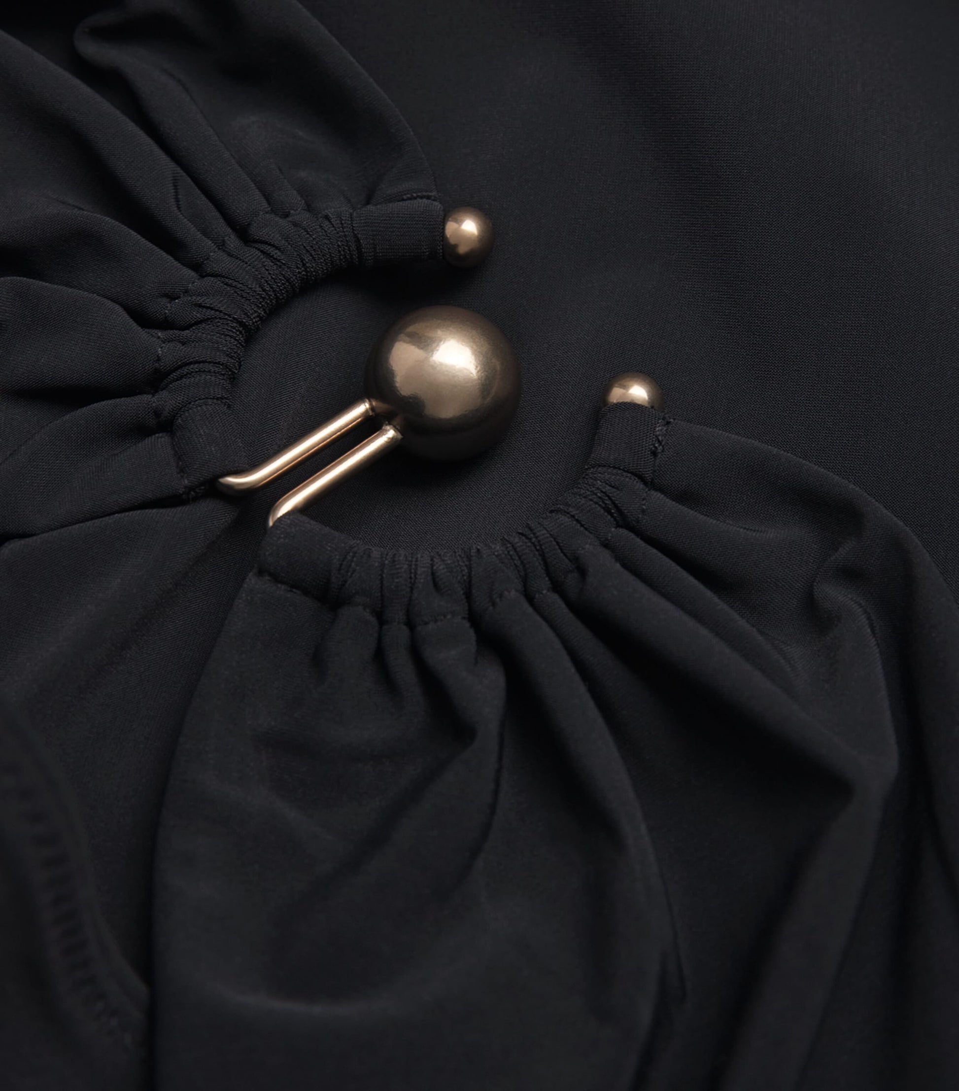 Christopher Esber Black Cut-Out Orbit Maxi Dress