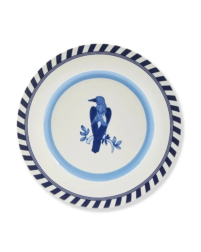 POLSPOTTEN kuş desenli düz tabak seti 27 cm (2 parça)