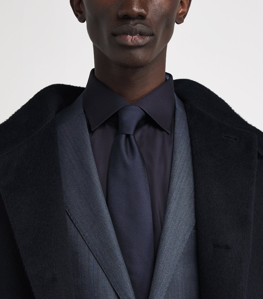 Signature Twill Floral-Trim Shirt