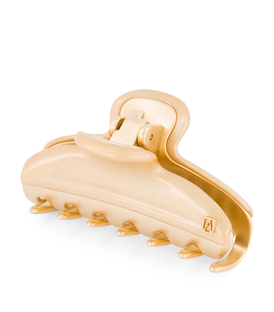 Gold-Plated Claw Hair Clip X3- PAIL DORE/OR