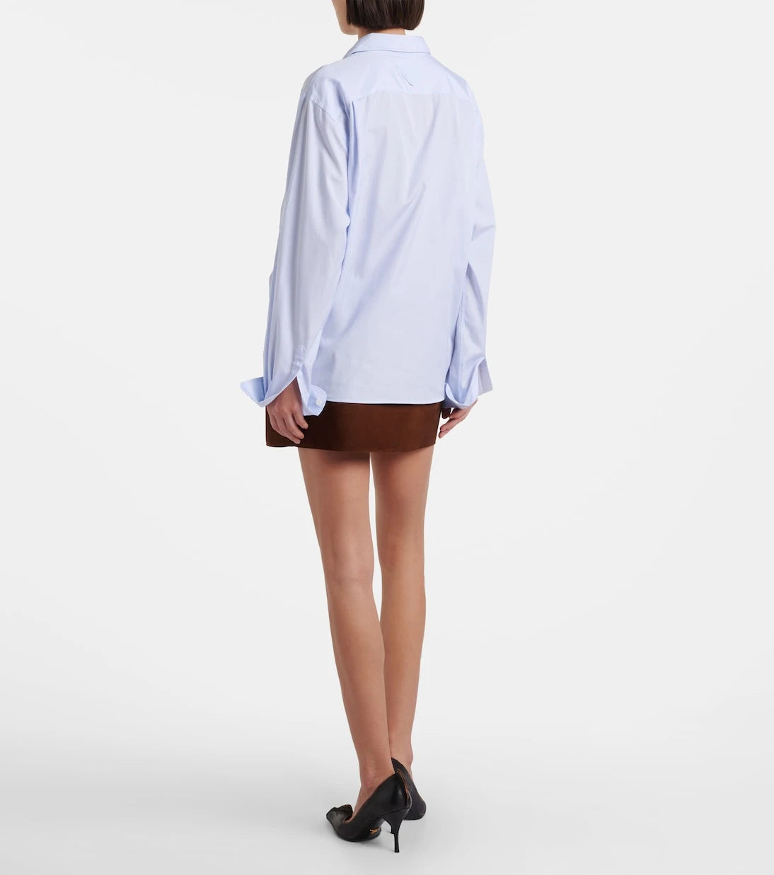 Prada - Gathered cotton shirt