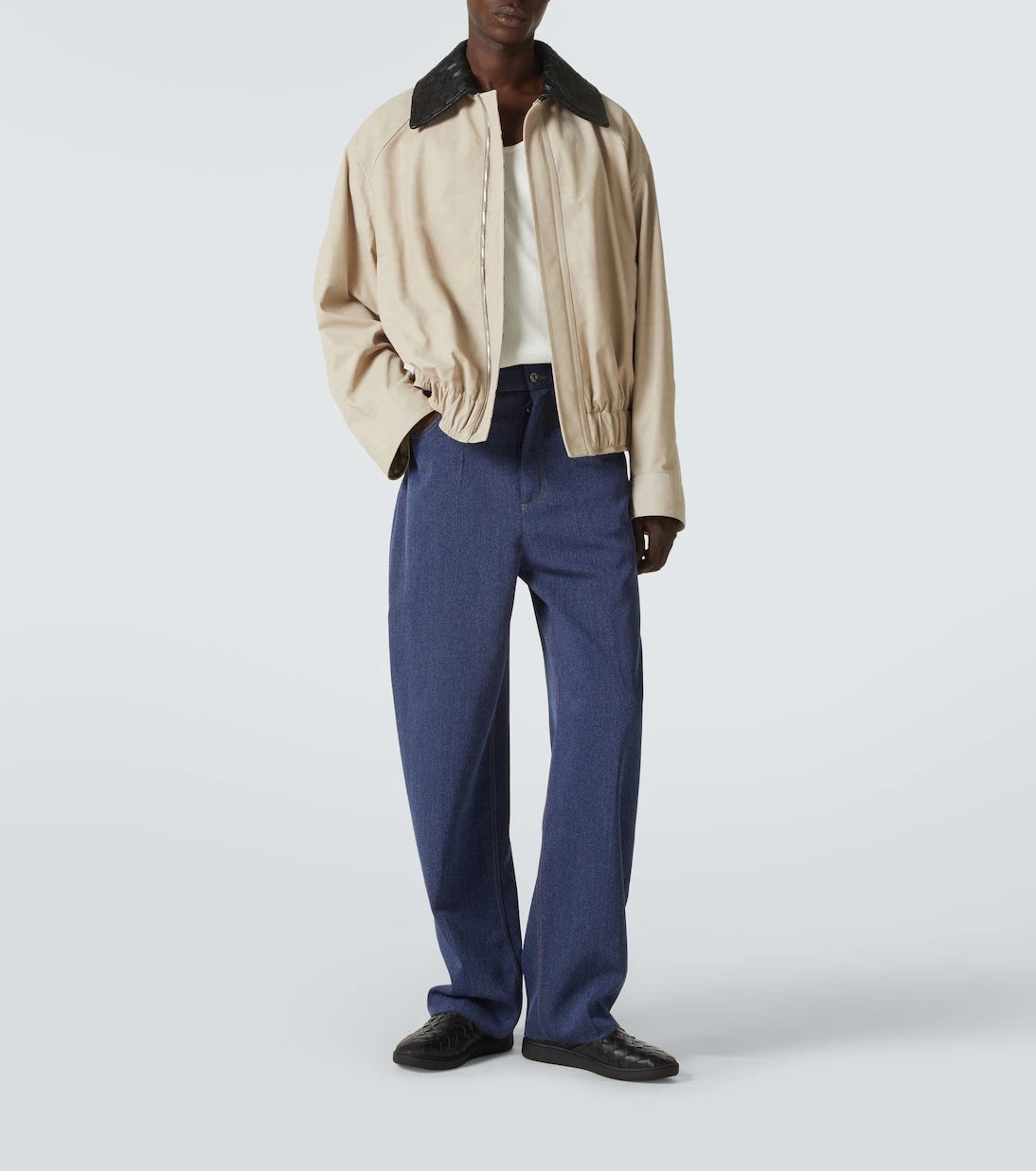 Bottega Veneta - حذاء سنيكرز سهل الارتداء من جلد سوير