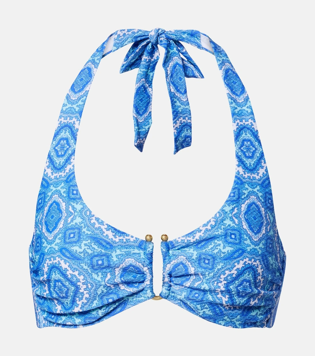Heidi Klein - Mykonos printed triangle bikini top