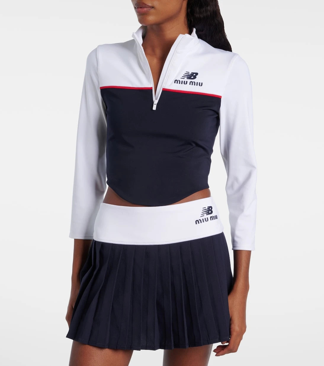 Miu Miu - x New Balance jersey crop top