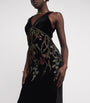Velvet Embroidered Zaffira Maxi Dress