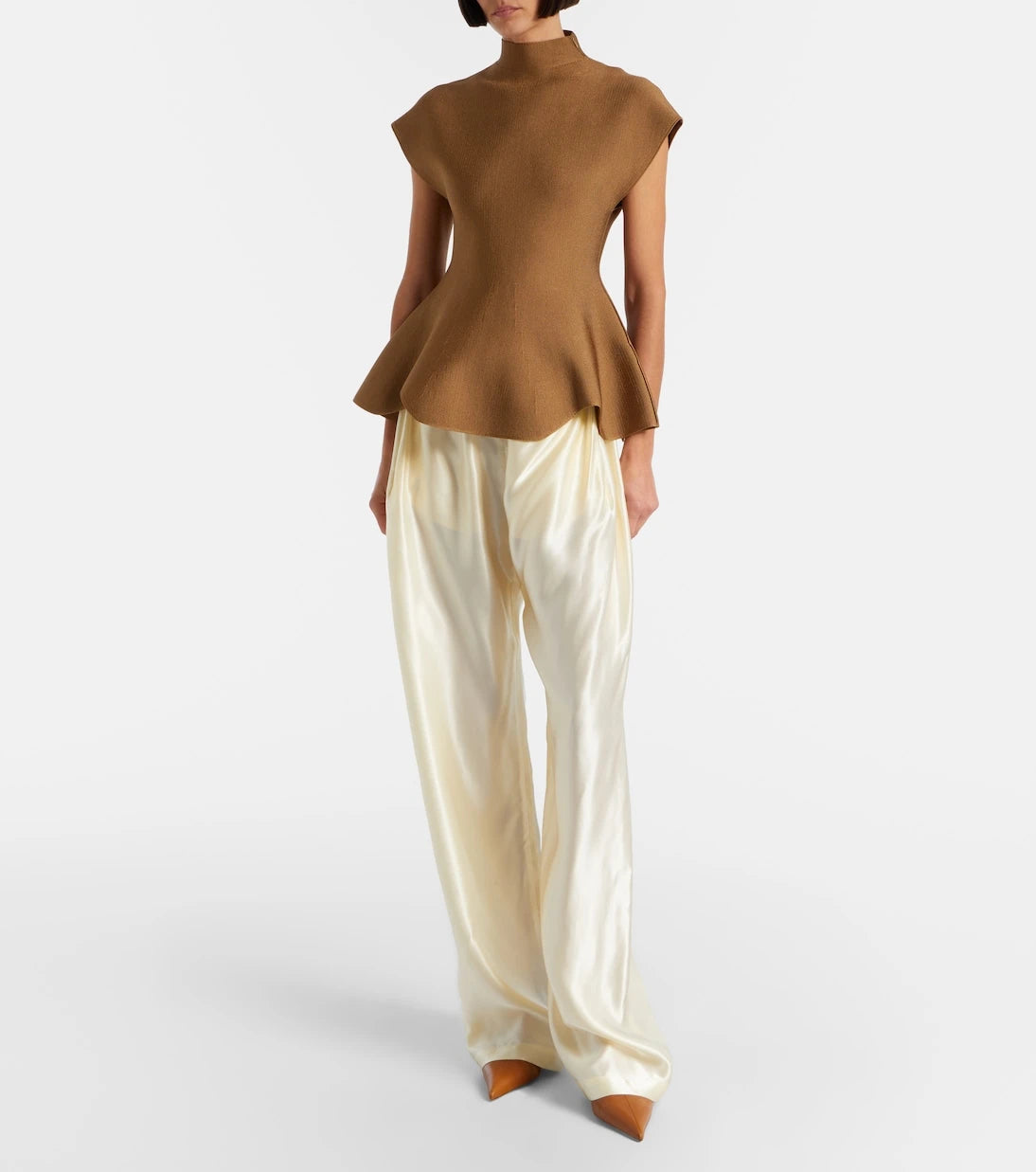 Khaite - Rohen satin wide-leg pants