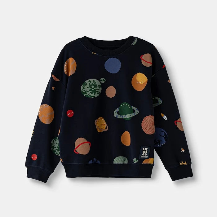 Liewood суичър за деца от памук Ridley Printed Sweatshirt