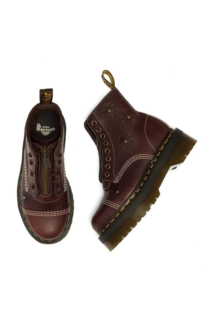 Dr. Martens обувки дамски от кожа Sinclair Flower