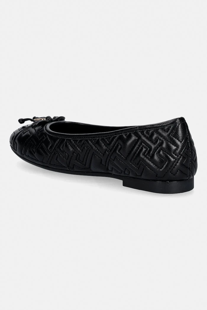 Кожени балеринки Tommy Hilfiger TH QUILTED BALLERINA