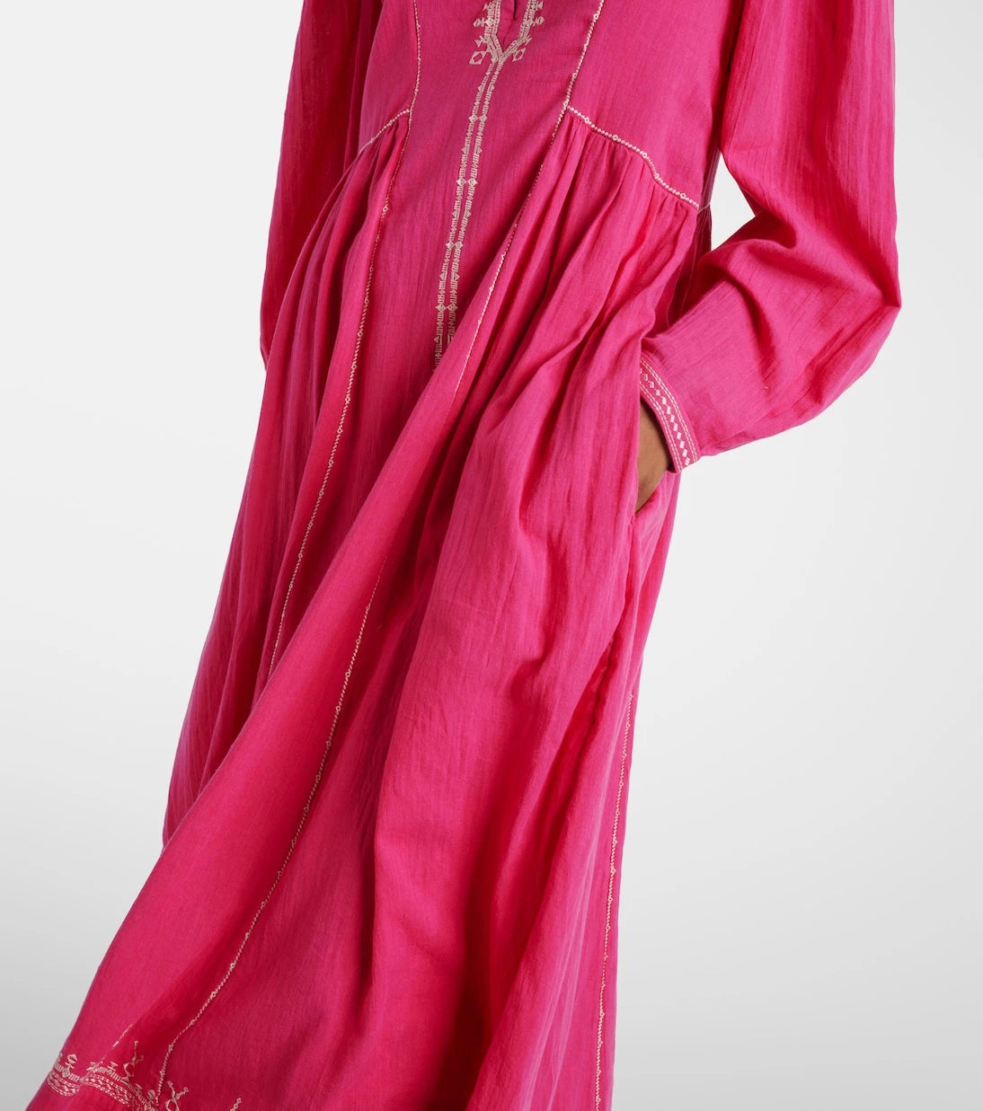 Marant Etoile - Pippa embroidered cotton midi dress