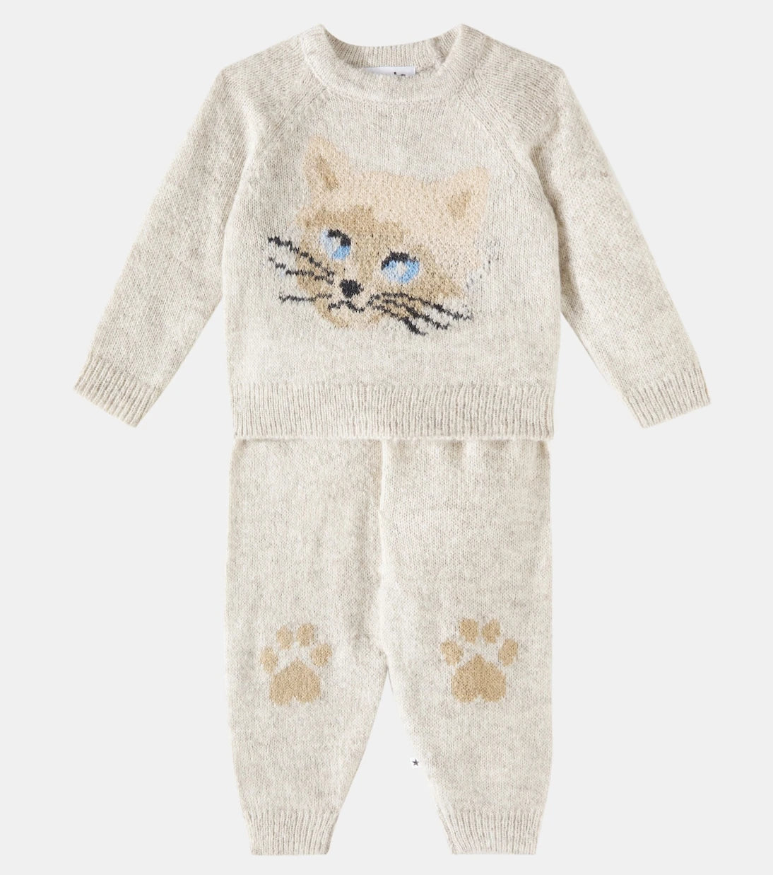 Molo - Baby Gilby alpaca-blend sweater and pants set