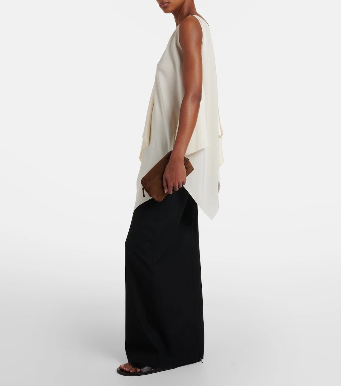 The Row - Astra Small suede pouch