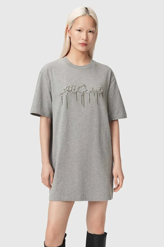 AllSaints рокля от памук CHAINS