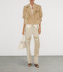 Gabardine Cropped Trench Jacket HONEY