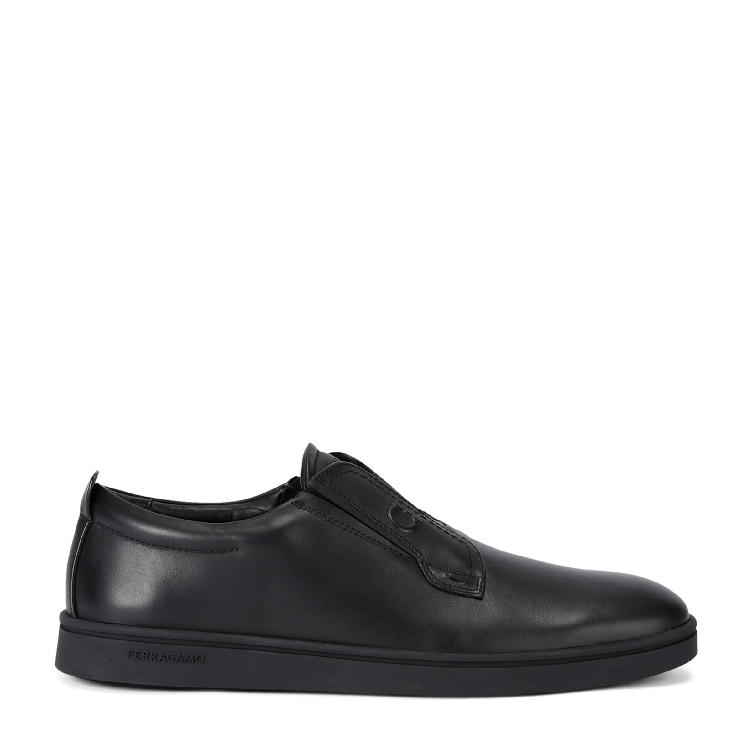 Salvatore Ferragamo Leather Alfie Slip-On Sneakers