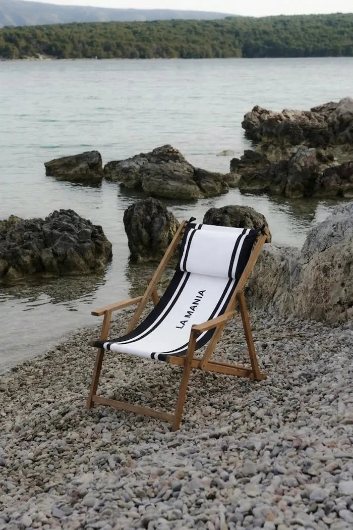 La Mania kayın ağacından şezlong 154 x 71 cm