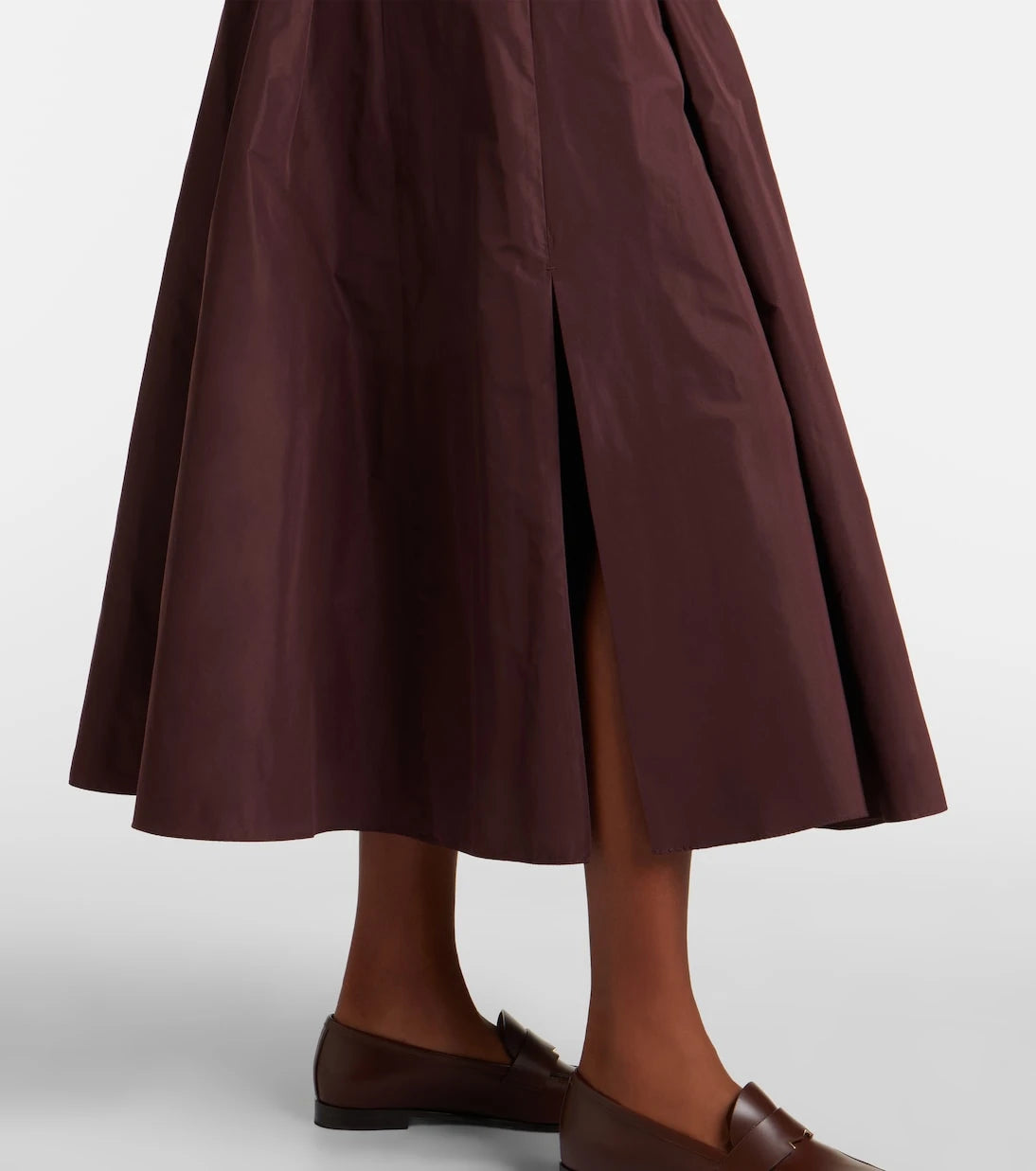 'S Max Mara - Pleated taffeta midi skirt