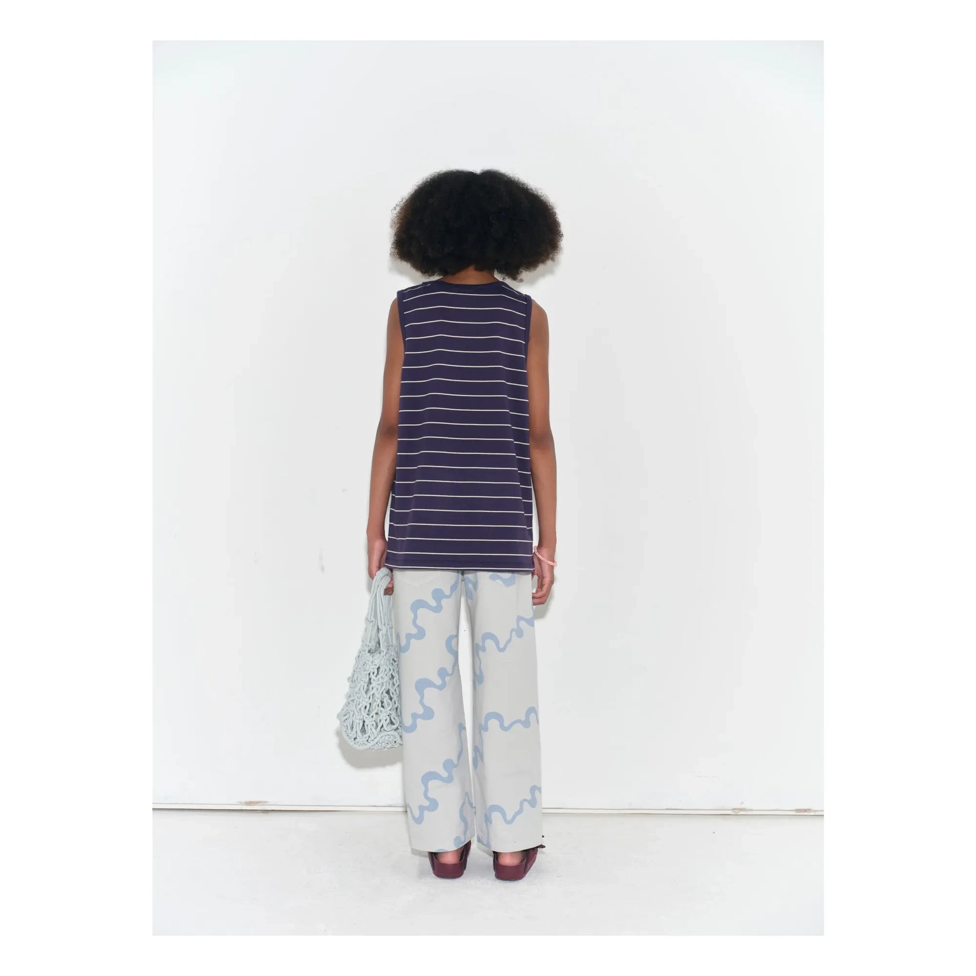 Main Story - Organic Cotton Abstract Jeans | Pale blue
