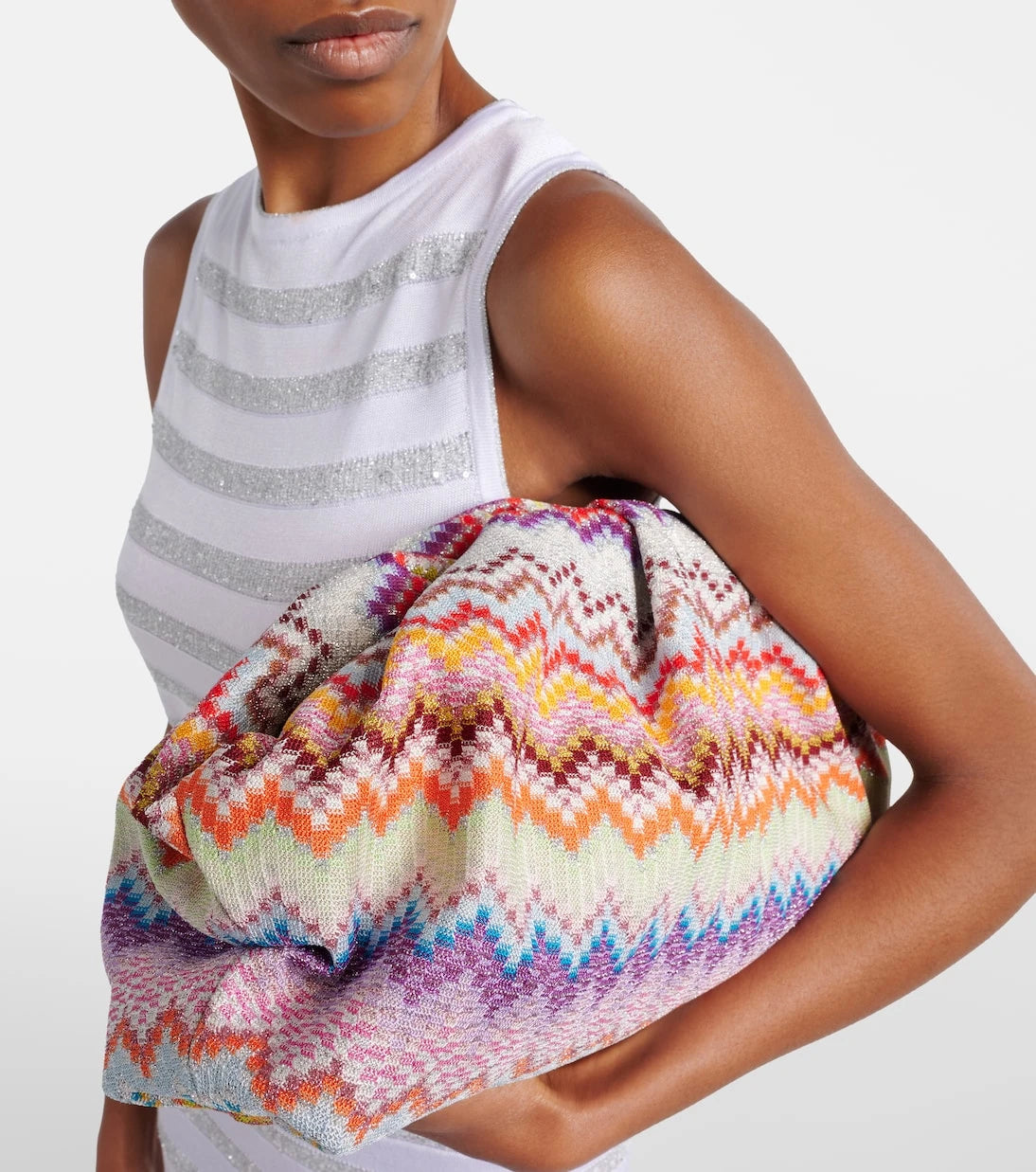 Missoni - Zigzag Large jacquard clutch