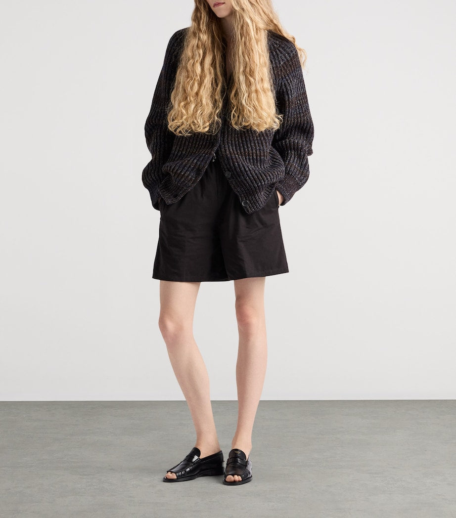 Prada Black Reversible Cotton Shorts