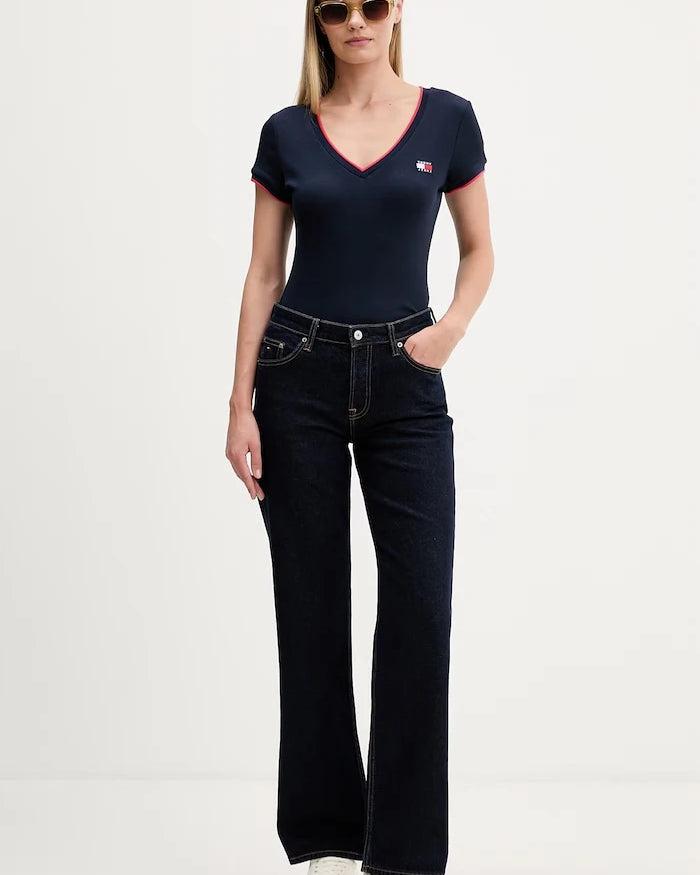 Tommy Jeans straight kesim kadın kot pantolon
