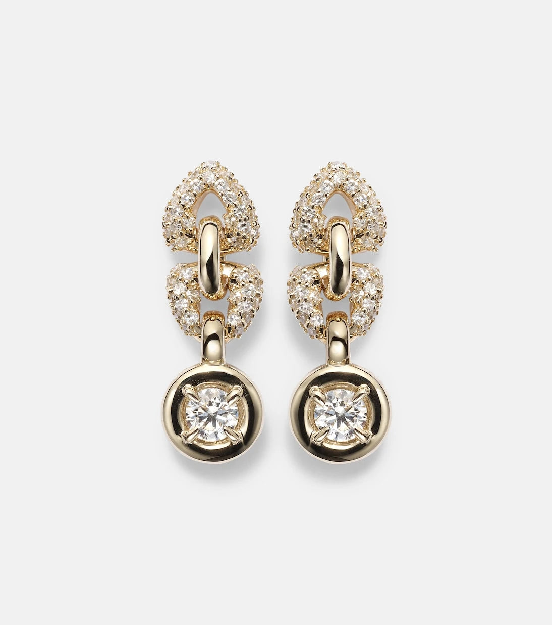 Stone and Strand - Rossellini 14kt gold earrings with diamonds
