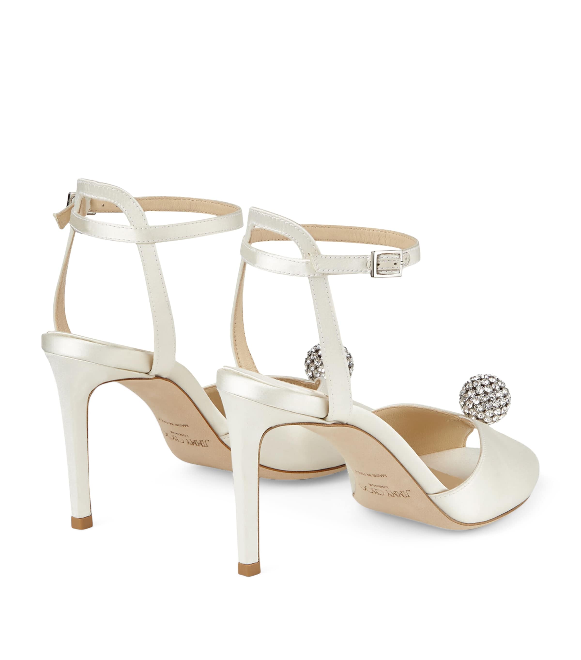 Ivory Sacora 85 Satin Sandals