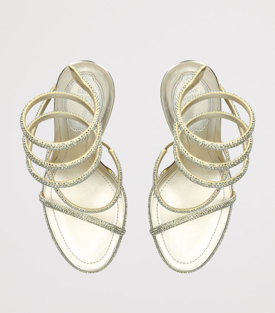 René Caovilla Embellished Cleo Heeled Sandals 105