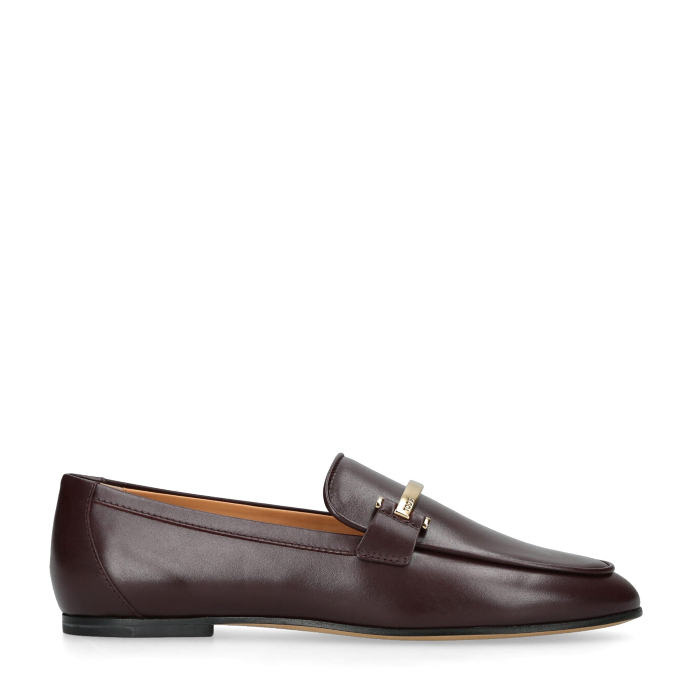 Tod's Brown Leather Barretta Mocassins