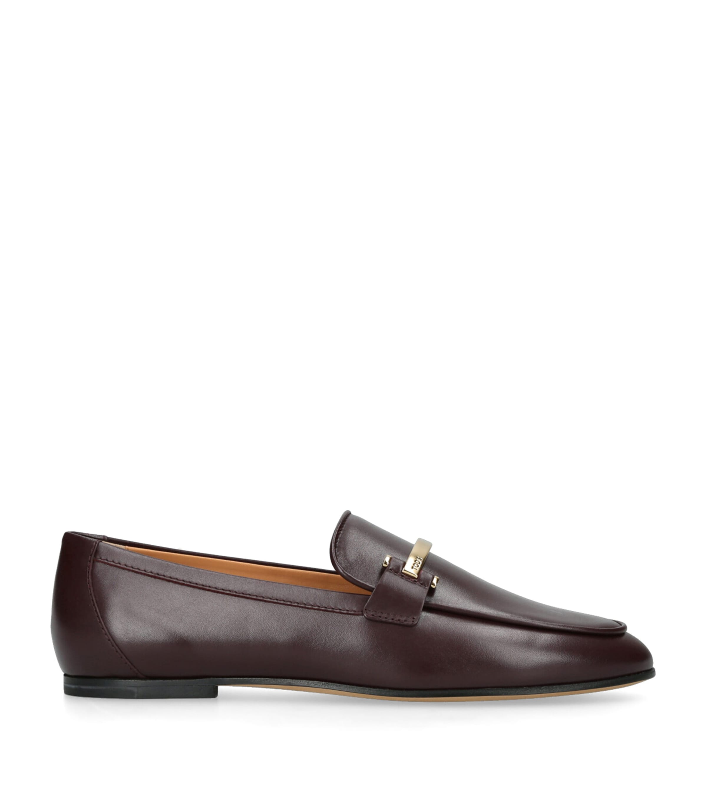 Tod's Brown Leather Barretta Mocassins