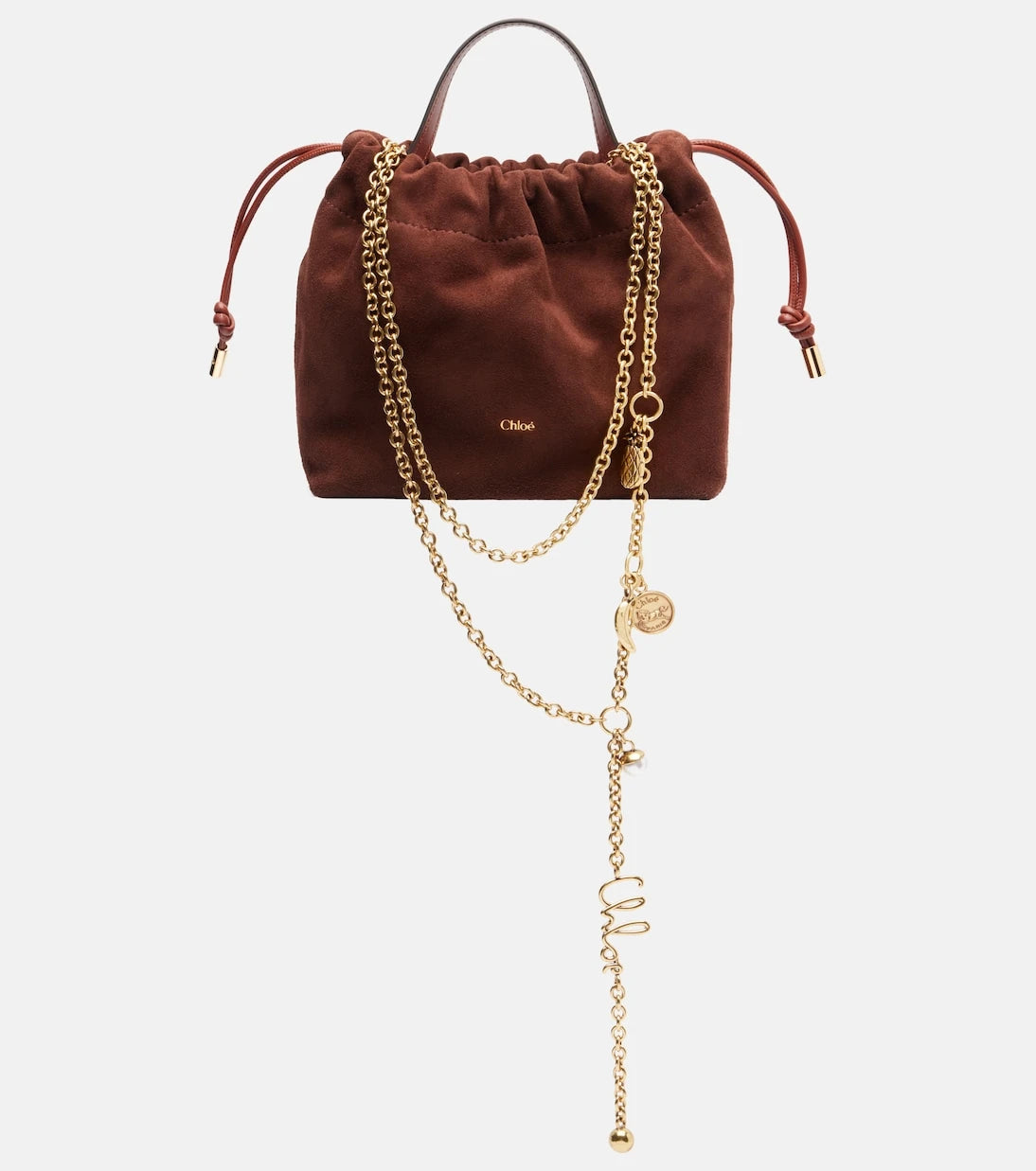 Chloé - Chloé Icons Small suede bucket bag