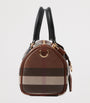 Brown Mini Check Bowling Bag