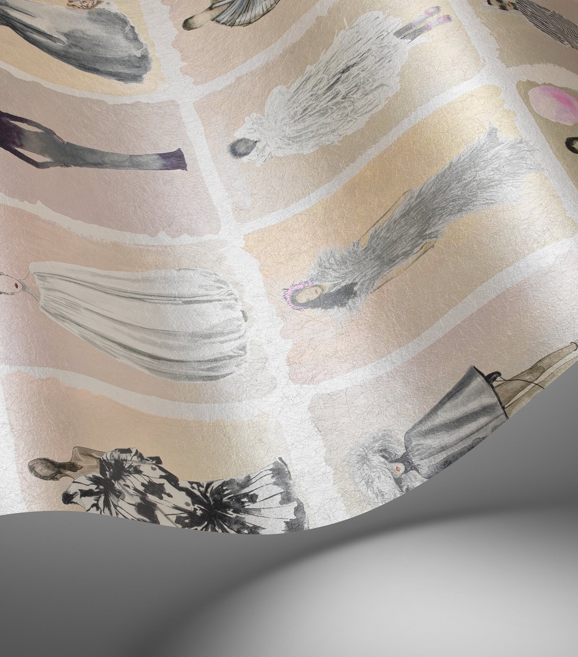 Cole & Son x Harrods Interior Design 175 Anniversary Edition Couture Carousel Wallpaper - Blush Pearl