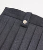 Maje Black Denim Pleated Skort