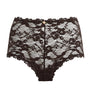 Skims Brown Stretch Lace Boy Short Briefs