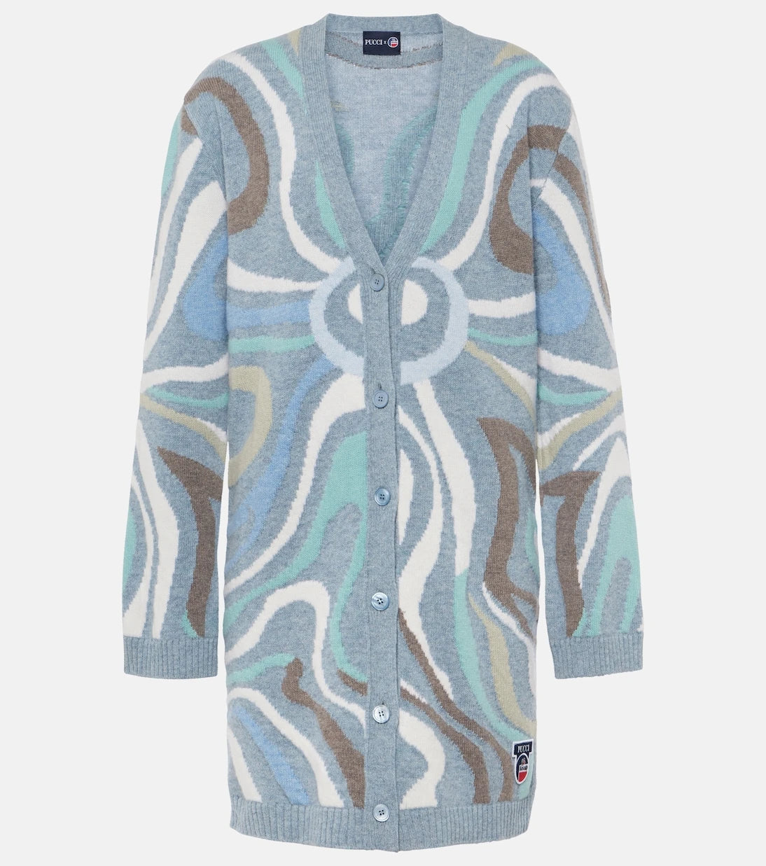 Pucci - x Fusalp intarsia wool cardigan