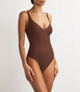 Unlined Plunge Thong Bodysuit