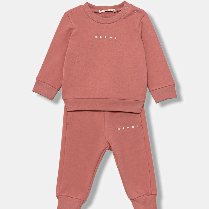 Marni MS1B-SET OVERALLS Bebek Pamuklu Spor Takım (2 Parça)