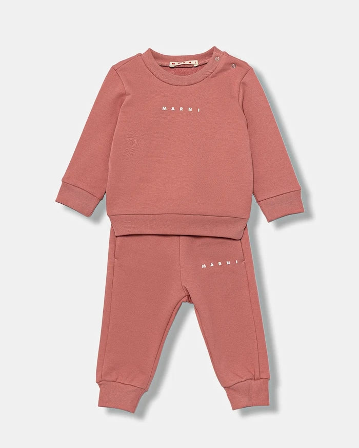 Бебешки памучен спортен комплект Marni MS1B-SET OVERALLS (2 части)