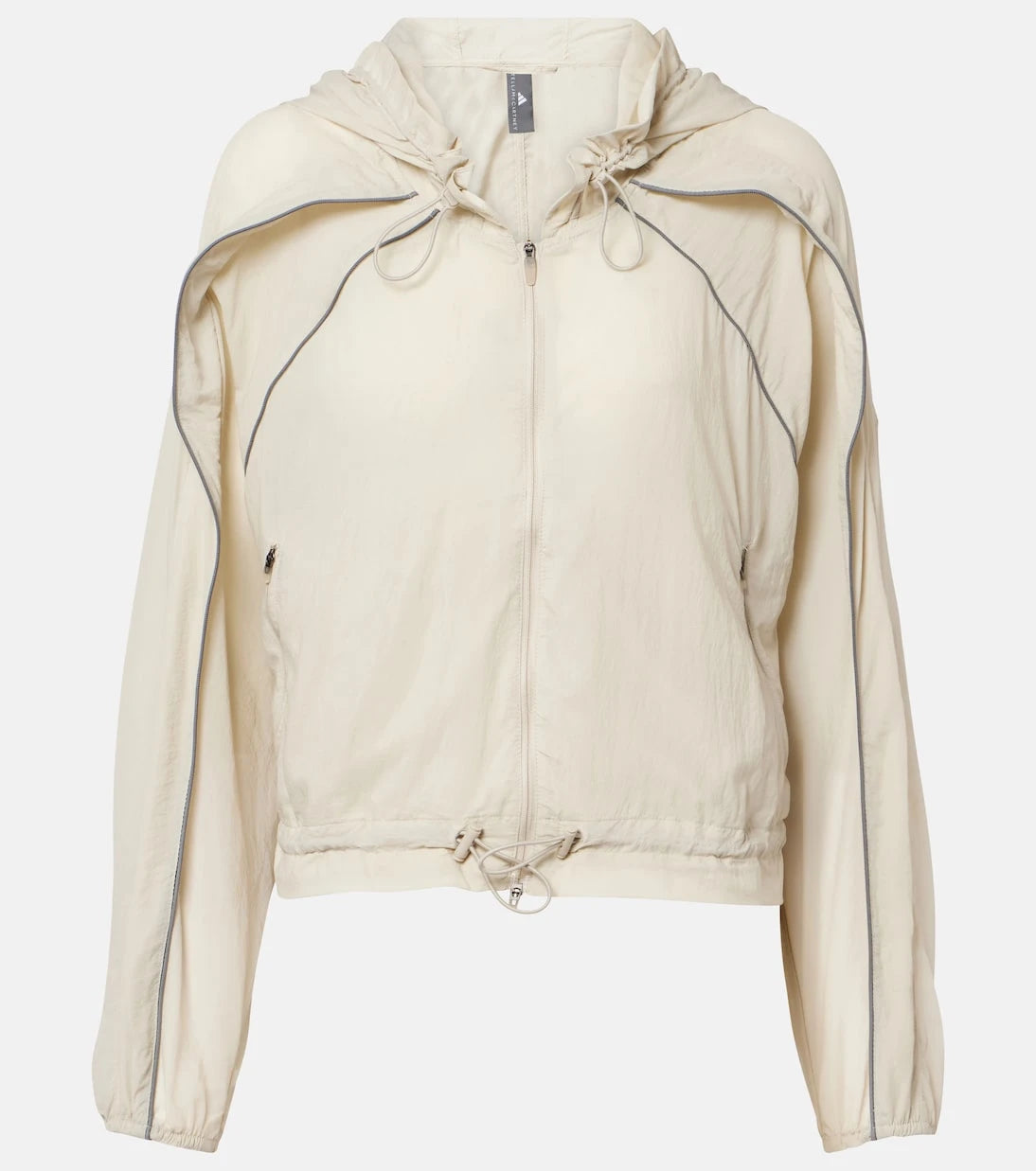 Adidas by Stella McCartney - Gathered hooded track jacket