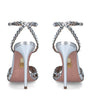 Aquazzura Silver Tequila Sandals 105