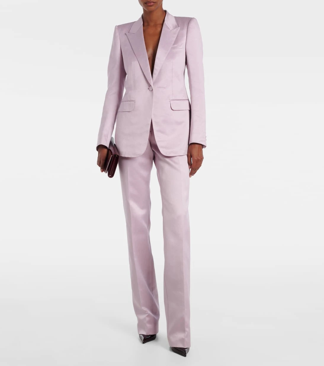 Tom Ford - Cotton and silk duchesse straight pants