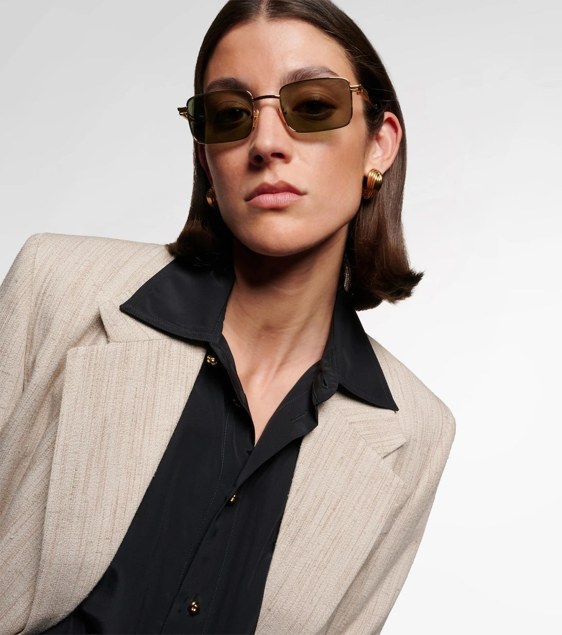 Bottega Veneta - Stretch rectangular sunglasses