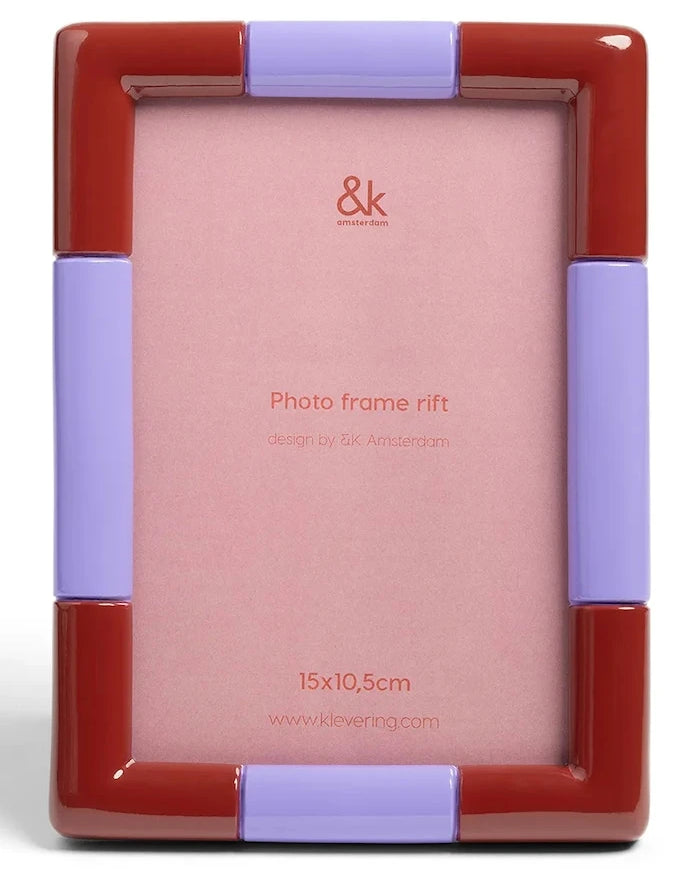 &k amsterdam Rift Burgundy Fotoğraf Çerçevesi