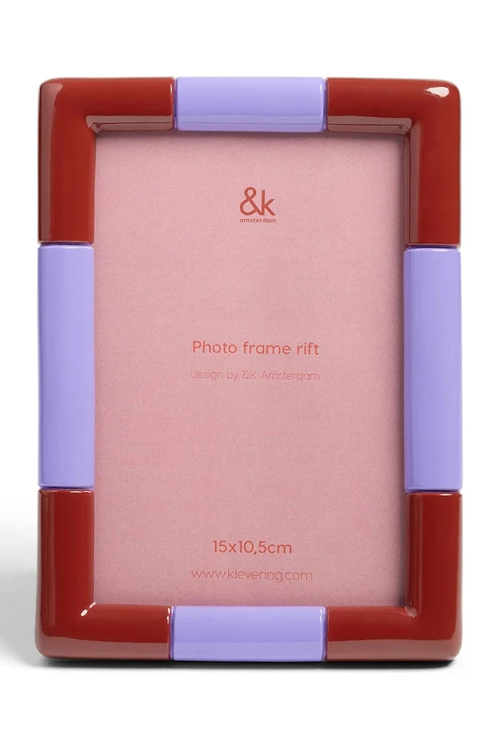 &k amsterdam Rift Burgundy Fotoğraf Çerçevesi