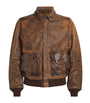 Brown Sheep Leather Flight Jacket