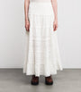 Ivory Cotton Ripeka Maxi Skirt